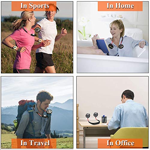 6 Hand+Free+Personal+Fan+Rechargeable