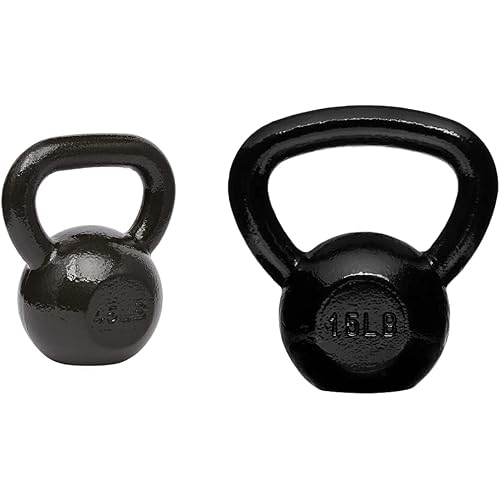 Amazon Basics Cast Iron Kettlebell Weight