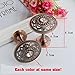 KISENG 1 Pair Clear Crystal Curtain Holdbacks Wall Mounted Tassel Curtain Tieback Hook Multi Use Wall Hook Coat Hanger (O Black gray)