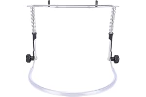 Adjustable Alloy Steel Harmonica Holder, Secure Neck Mount for 10 Hole and 24 Hole Harmonicas, Perfect for Musicians Playing 
