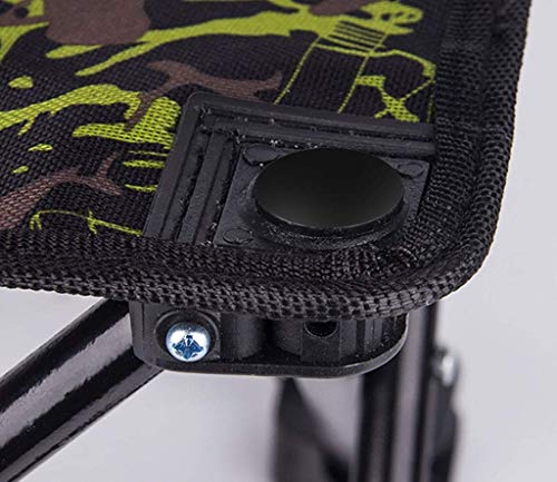 FSMZ FS Klappbarer Hocker, Klappbarer Angelstuhl Tragbarer Angelhocker Angelsitz for Draußen Klappbarer Hocker 28 × 26… – Bild 5