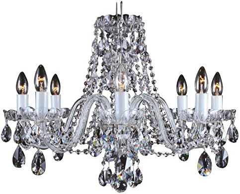 Glass LPS 11 801/8/1 Swarovski Elements Ni A + Rchandeliers (E14), Clear, 7.5 Kg, 66 x 50 cm [Energy Class A+]