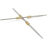 2PCS Feed Roller Kit with Shaft Compatible with Fujitsu Scanner Fi-6110 N1800 S1500M S1500 S510M S510 S500M S500 Fi-5110EOXM Fi-5110EOX2 Fi-5110EOX Fi-5110C Fi-5110 Fujitsu Scanner Replacement Parts