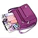 Waterproof Nylon Shoulder Crossbody Bags - Adjustable Shoulder Strap Handbag Multiple Zippered Elastic Pockets with Organizer fors Wallet, Passport, Boarding Pass, Water Resistant ( Navy Blue, ,Large)
