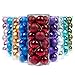 KI Store 24ct Christmas Ball Ornaments Shatterproof Christmas Decorations Tree Balls Small for Holiday Wedding Party Decoration, Tree Ornaments (2.36 inches, Red)