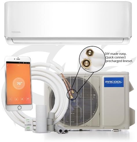 MRCOOL DIY 24K BTU 16 SEER Ductless Mini-Split Heat Pump w/WiFi with Line Guard Kit
