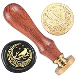 DELORIGIN Crow Moon Wax Seal Stamp Embossed Stamp