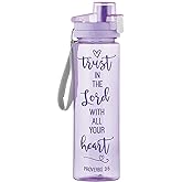 Religious Trust in the Lord With All Your Heart Water Bottle, 24 Ounce