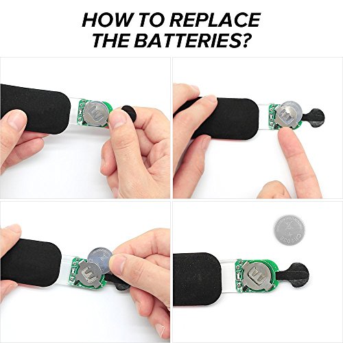 Higo LED Lights for Runner - Rainproof LED Slap Bracelet, Jogging Armband Wraps with Reflecive Printing& Color Box Package (Orange--Design Ⅲ) - Thumbnail 6