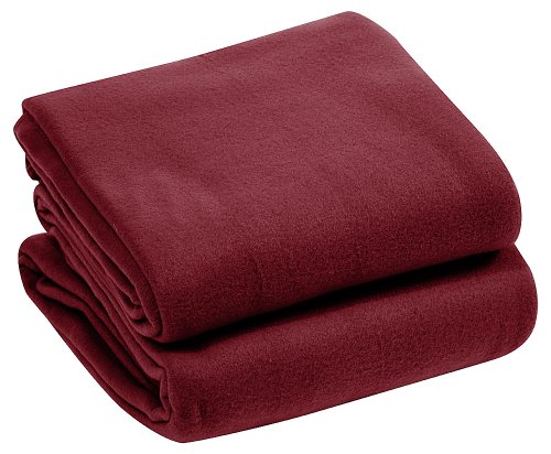 LUXURIA Micro Plush FULL Blanket, BURGUNDY