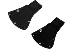 HZ YIHAI AUTUMN 2 PCS Axe Holster，Hatchet Sheath,Leather Small Axe Head Cover for 1-1/4lb Axe,Double Snap Hatchet Protector Axe Cover, Axe Head Cover for Outdoor Hiking Outdoors Work，for Camping Lover Outdoor