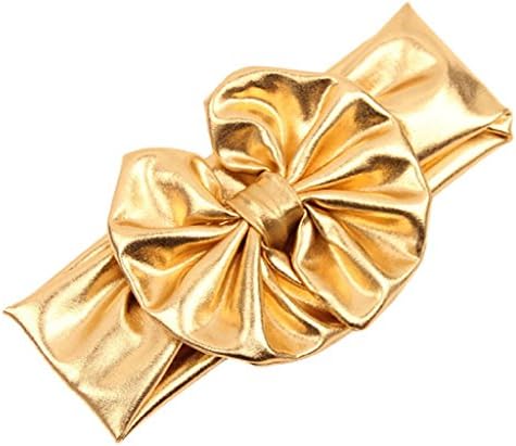 Baby Kids Toddler Girls Big Bow Headband, TRENDINAO Baby Kids Metallic Messy Hair Band Hair Accessory
