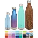 Simple Modern Stainless Steel Vacuum Insulated Double-Walled Wave Bottle, 9oz - Robin's Egg Blue