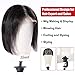 Xtrend 21″-24” Poly Canvas Block Head for Making Head Weft/Wig/Hair Extension Making Display Styling Mannequin Head with Stand Set Manikin Canvas Head Hair Accessories 21 inchthumb 2