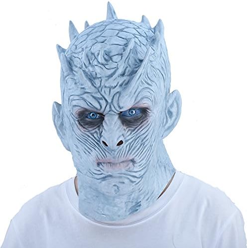 thematys Night King Mask White Walkers Game of Thrones - Perfect for Carnival & Halloween - Adult Costume - Latex, Unisex One Size