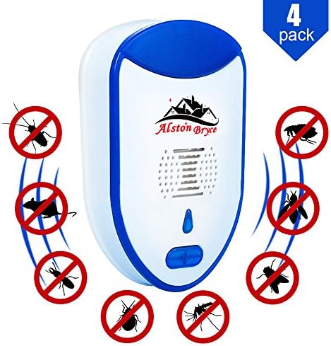 Ultrasonic Pest Control Repeller, Pest Repellent in Mouse & Mosquito Plug in for Rodents & Insects , Rat, Mice, Bug , Mosquito, Roach, Ant, Flea, Fly(4 PACKS)