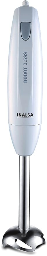 Inalsa Robot 2.5SS Hand Blender with Stainless Steel Stem, (White)