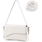 Sightor Shoulder Bag for Women, PU Leather Crossbody Bag Clutch Purse with 2 Adjustable Straps Hobo Bag Y2K Trendy Saddle Bag