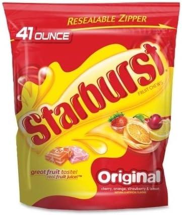 Marjack Marjack Starburst Original Fruit Chews, 41oz., 6-BG, Yellow