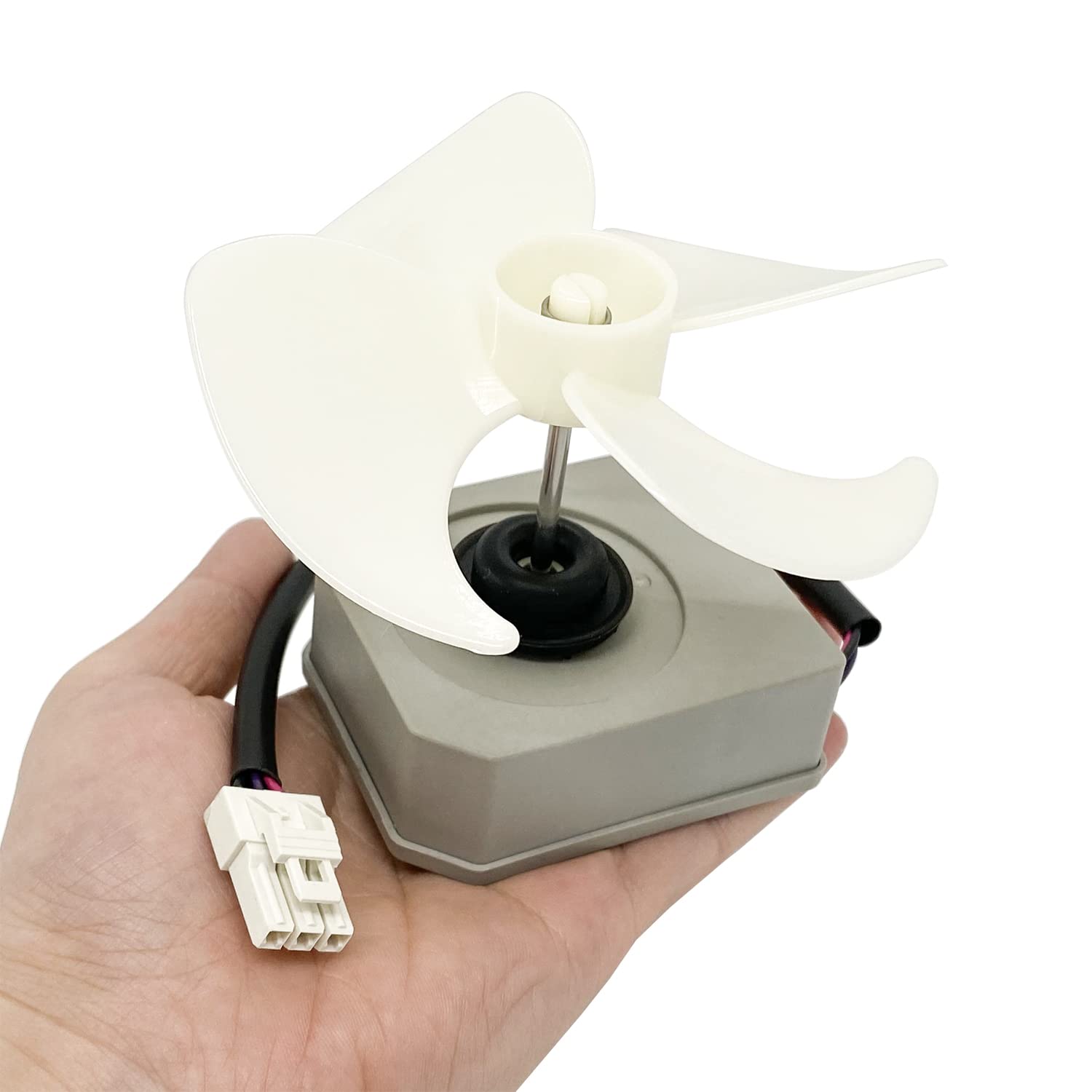 DC12V Refrigerator Evaporator Fan Motor Assembly KBL-48ZWT05-1202A for Frigidaire, Magic Chef Fridge, Omar Refrigerator 2W 2200RPM CCW Replace 5304518492 3059900004