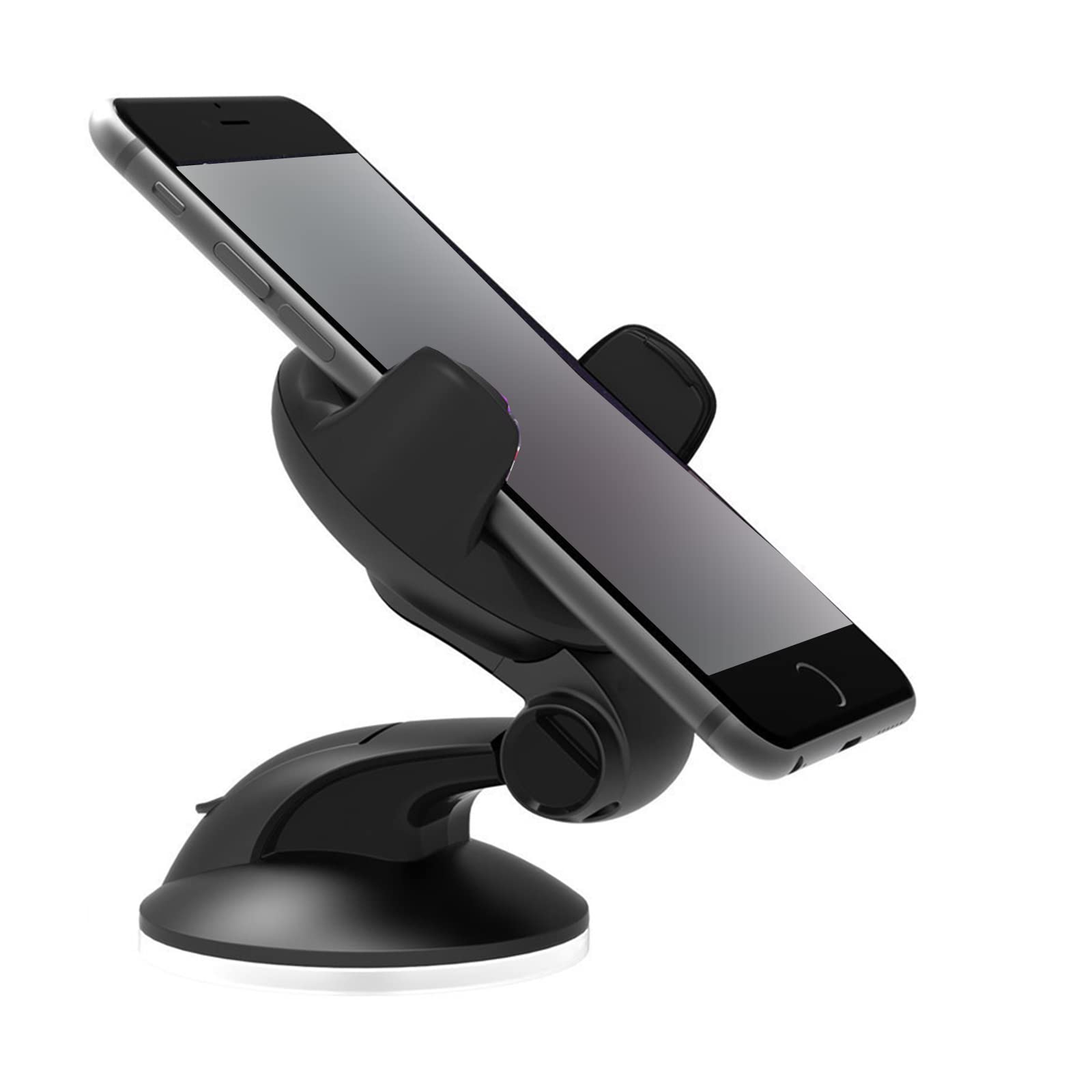 JeeGoWooss Car Phone Holder - 360° Rotation Mobile Phone Cradle with Strong Suction Cup for Dashboard & Windscreen