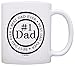 ThisWear Father's Day Gift For Men Best Dad Ever Number 1 Dad Gift Ideas 11oz Ceramic Coffee Mug