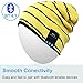 Rotibox Washable Slouchy Bluetooth Beanie Hat Cap w/Wireless Bluetooth Headphone Headset Earphone Speakers Mic for Exercise Lifestyle Sports [Running Skiing Skating Hiking - Yellow