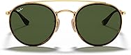 Ray-Ban RB3647N Double Bridge Round Sunglasses