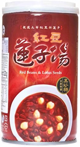 红豆莲子汤 Red Bean &amp; Lotus seeds Congee Porridge Dessert Soup 11.2 fl oz (pack of 6)