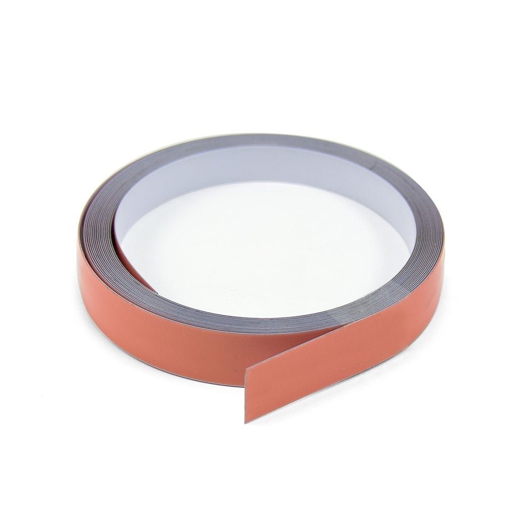 Magnet Expert® 19mm wide x 0.4mm thick Gloss White Steel Tape with Premium Self Adhesive ( 30m Length )