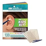 Kids Ear Seed Kit- 120 Ear Seeds, Stainless Steel Tweezer