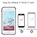 iPhone 7 / iPhone 8 Waterproof Case ，Vapesoon Waterproof Shockproof Snowproof Clear Case Compatible iPhone 7 / iPhone 8- Gray+White/Transparent(4.7inch)