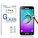 KATIN Galaxy J3 2016 Screen Protector - [2-Pack] For Samsung Galaxy J3 2016 Version / J3 V Tempered Glass [Not For J3 Prime] 9H Hardness with Lifetime Replacement