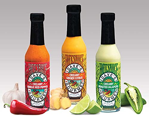 DAVE’S GOURMET CREAMY ROASTED JALAPENO HOT SAUCE, 8 OUNCE
