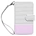 ULAK iPhone 6s Case, iPhone 6 Case, 6s Wallet Case, Synthetic Leather Wallet Case Folio 9 Card Multi-Slots Flip for Women for Apple iPhone 6s/6 4.7 Inch (Purple Stripes)