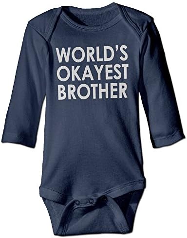 Baby's Onesies Clothes Valentine Day Gift World's Okayest Brother Toddler Clothes