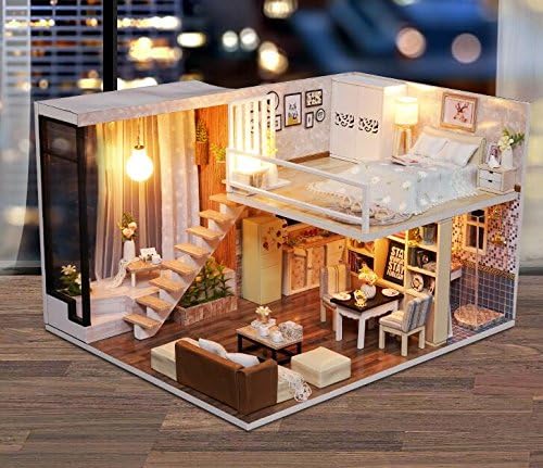 Amazon ミニチュアモデル ロフト アパート 手作り 自組み プラモデル 通販