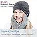 Qshell Winter Trendy Short Wireless Bluetooth Beanie Hat Cap for Men Women with Stereo Headphones Headsets Speakers Hands-free Call for Outdoor Sports Gym Skiing Skating Walking,Christmas Gifts - Gray