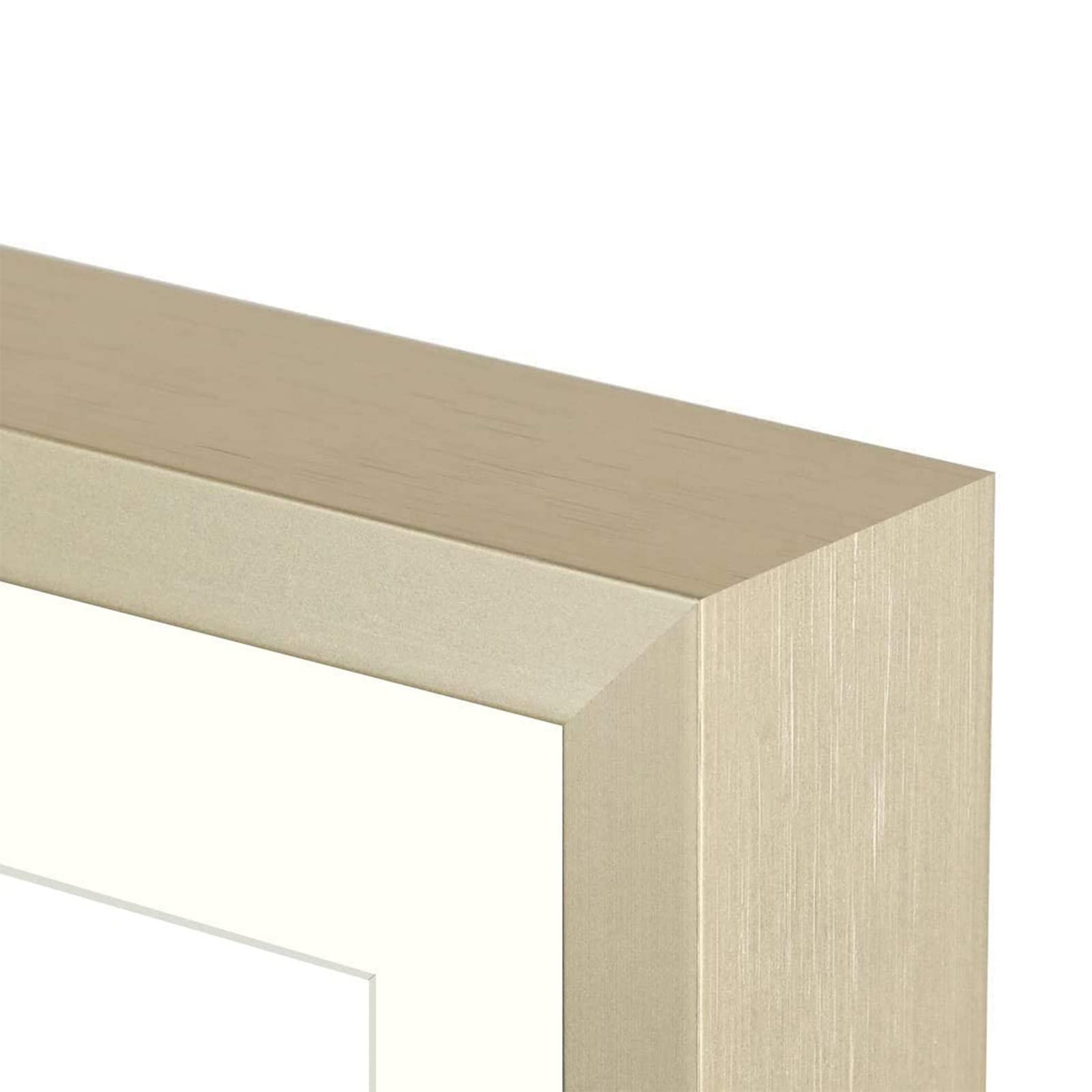 Golden State Art, 13.6x19.7 Gold Aluminum Collage