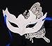 Coxeer Venetian Masquerade Mask, Butterfly Laser Cut Metal Mardi Gras Mask Party Mask for Women