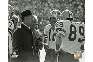 LEGENDS GALLERY Dallas Cowboys Coach Tom Landry with Roger Staubach And Mike Ditka 8x10 Photo, Picture.