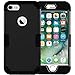 iPhone 7 Case,JDBRUIAN 3in1 Shield Series Heavy Duty Hybrid Hard PC Soft Silicone Combo Hybrid Defender High Impact Body Armor box Case for Apple iPhone 7 4.7 inch (2016) Black /Black