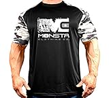 Monsta Clothing Co. Men's DriFit-MC-CamoSleeve-(TEE-243) T-Shirt