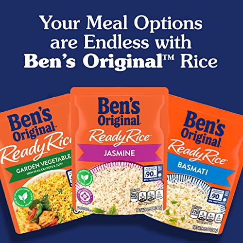 BEN’S ORIGINAL READY RICE GARDEN VEGETABLE FLAVORED RICE, EASY DINNER SIDE, 8.8 OZ POUCH