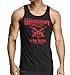 Deadpool Inspired-Wade's Mercenary For Hire Tank Top Pay in Chimichangas Black (X-Large)