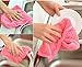 3Pcs Coral Fleece Microfiber Hanging Hand Towel Assorted Colors Quick Dry Thicken Cleaning Cloths Wipes Rags for Kitchen & Bathroom