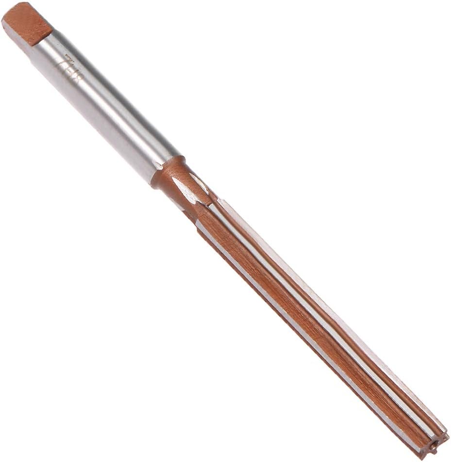 sourcing map Hand Reamer 7mm Alloy Tool Steel H8 6 Straight Flutes Hand Milling Cutter Tool Metric Reaming Drill Bit for Metal