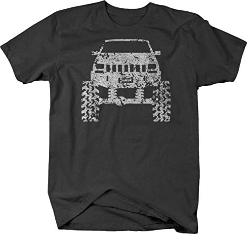 Falcoln Apparel Distressed - Jeep Lifted Cherokee XJ Offroad Tshirt - Medium