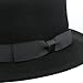 Deevoov Boater Hat Women Wool Felt Flat Top Hat Party Church Bowknot Derby Trilby Hats