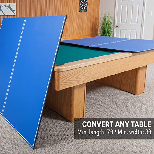 JOOLA Tetra 4 Piece Ping Pong Table Top for Pool Table Includes